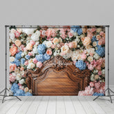 Lofaris Fresh Hydrangea Fancy Photography Headboard Backdrop